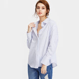 JF Blue Collection - Cold Shoulder Casual Blouse