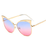 Vintage Cat Eye Twin-Beam Designer Sunglasses