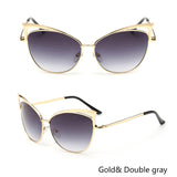 Vintage Cat Eye Twin-Beam Designer Sunglasses