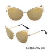 Vintage Cat Eye Twin-Beam Designer Sunglasses