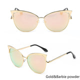 Vintage Cat Eye Twin-Beam Designer Sunglasses