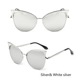 Vintage Cat Eye Twin-Beam Designer Sunglasses