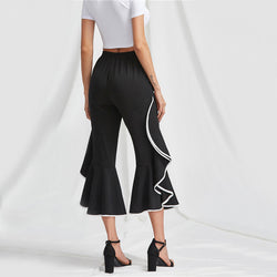 2017 Autumn - Black Elastic Waist Trousers